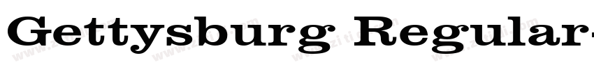 Gettysburg Regular字体转换